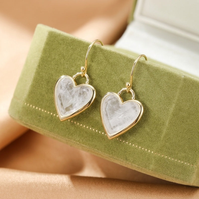 Labradorite Earrings – Mystic Heart