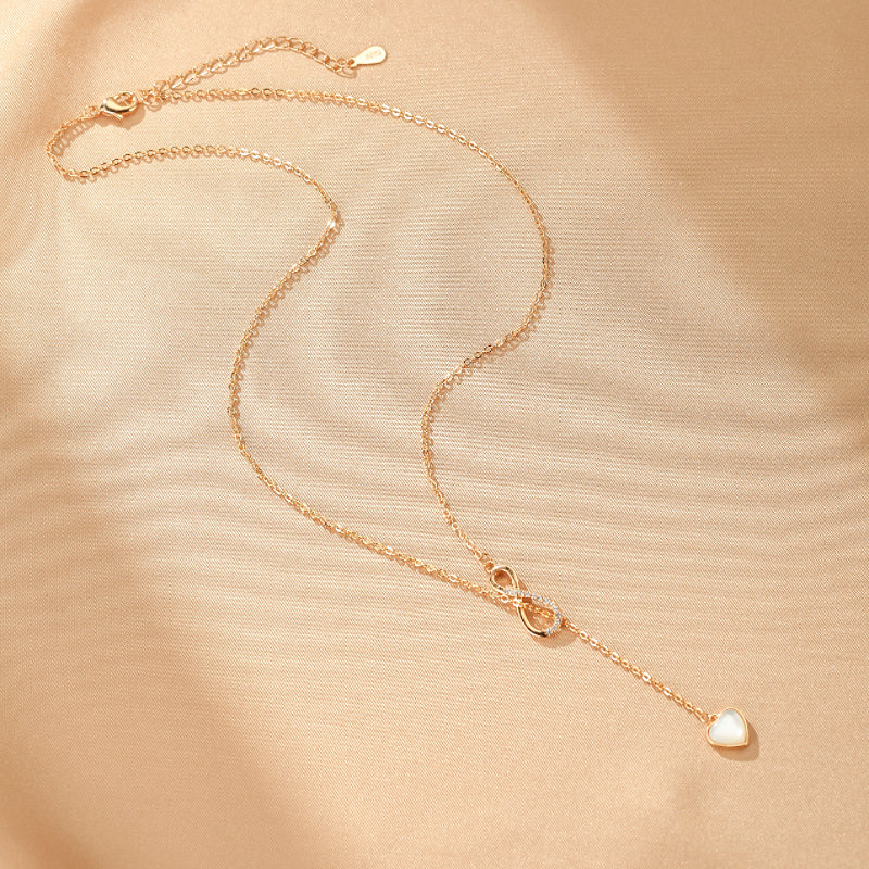 Collier Nacre – Cœur Infini