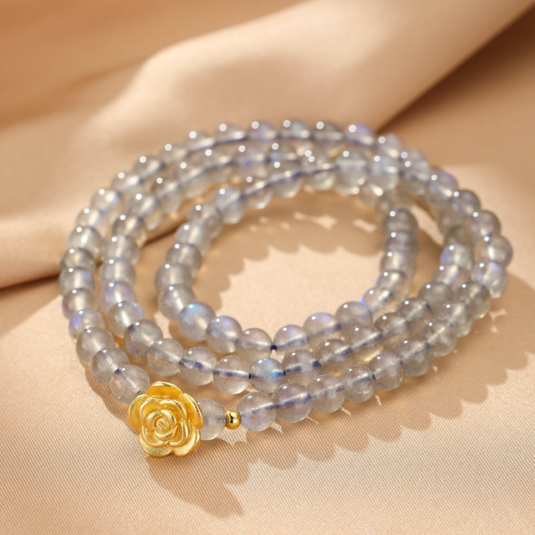 Labradorite Bracelet – Rose Gold