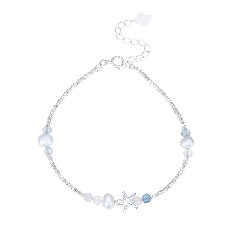 Bracelet Aigue-Marine – Vol Marin, Argent S925
