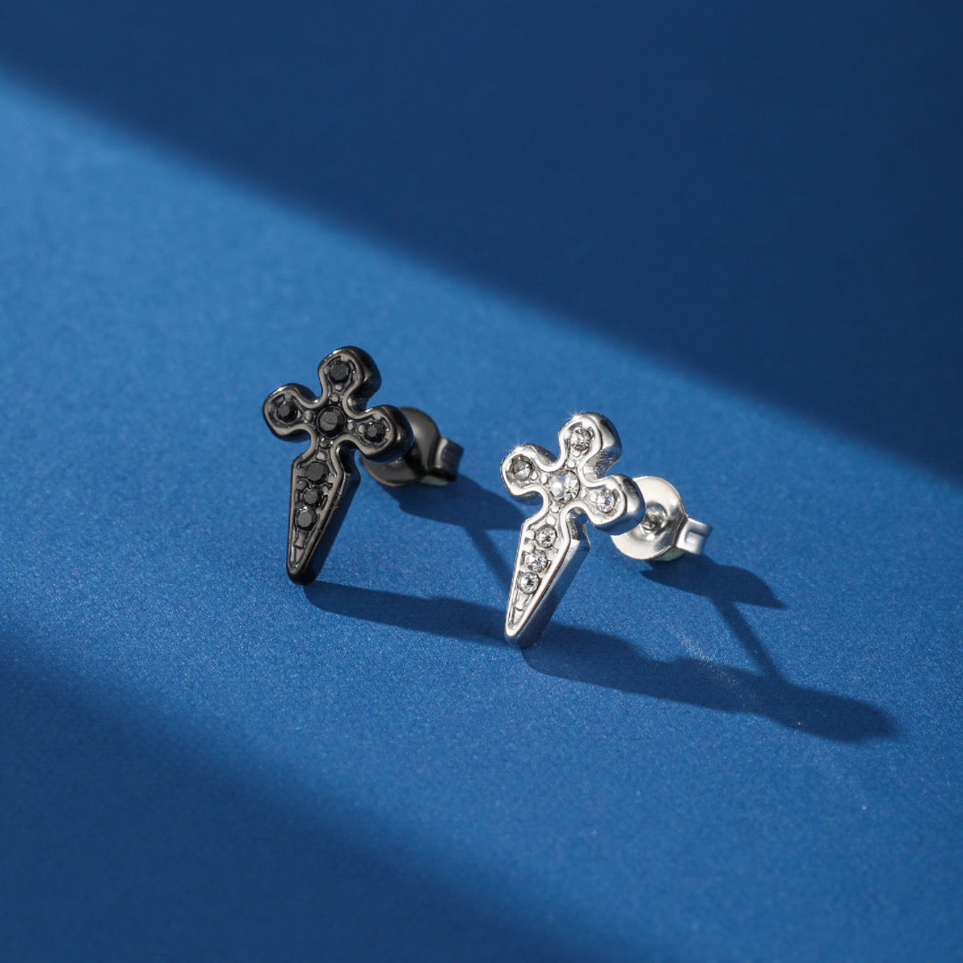 Men's Earrings – Gothic Cross