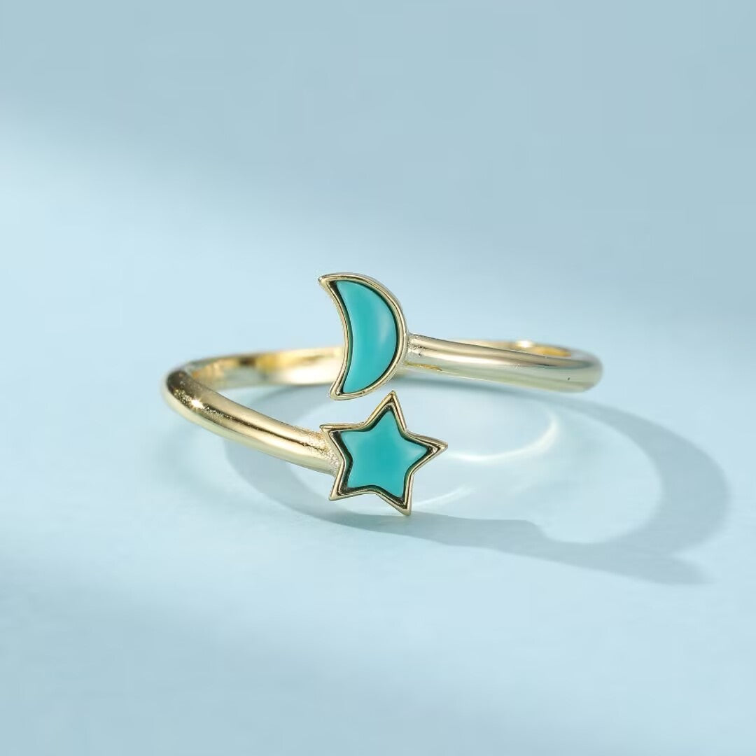 Turquoise Ring – Enchanted Sky, 925 Silver