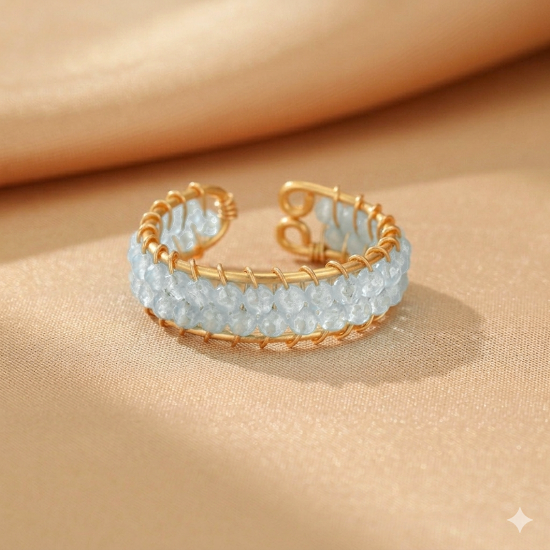 Bague Aigue marine – Trésor des Mers