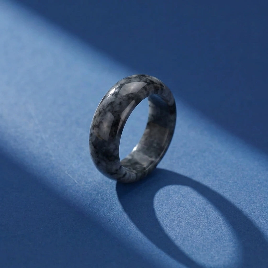 Bague Homme Jadéite Noire – Esprit Indomptable