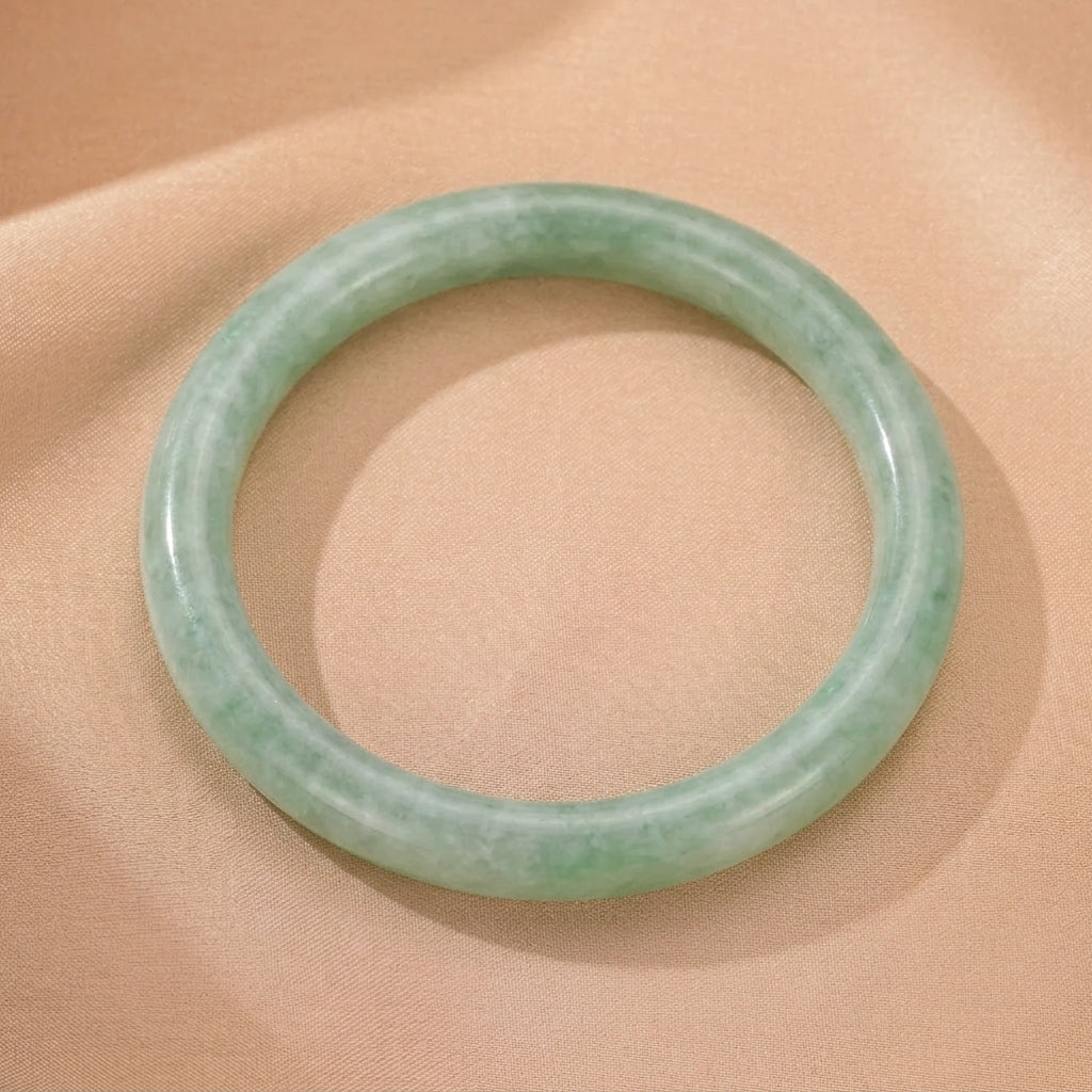 Bracelet Jonc Jade Vert – Envol Précieux