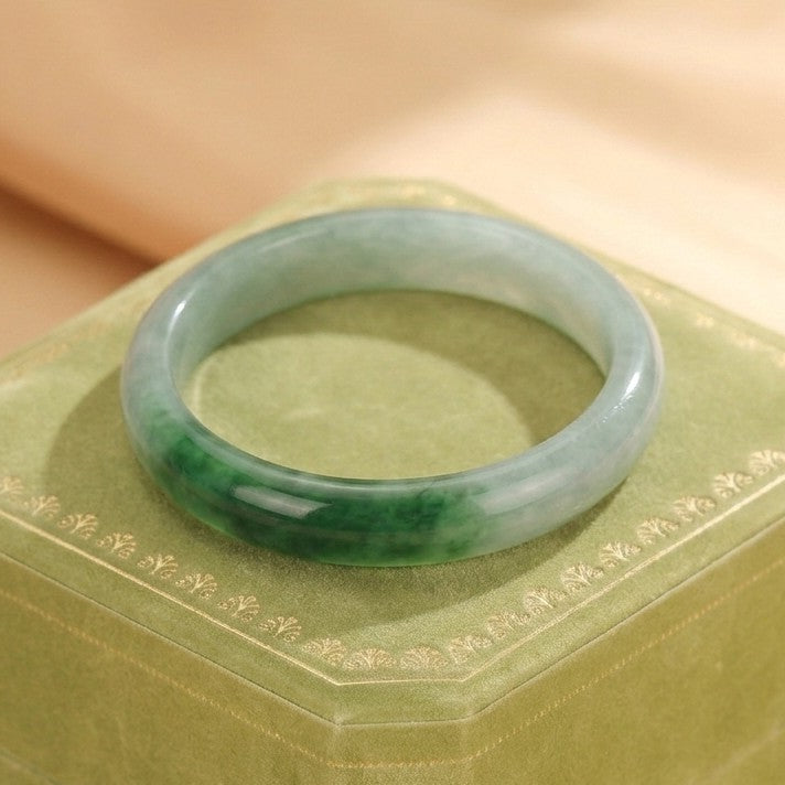 Bracelet Jonc Jade Vert – Symbole de Chance