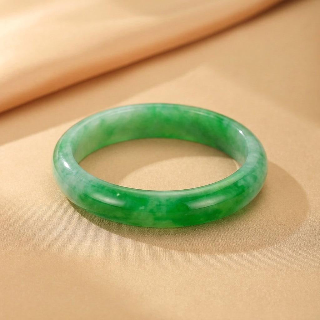 Bracelet Jonc Jade Vert – Vertu Précieuse