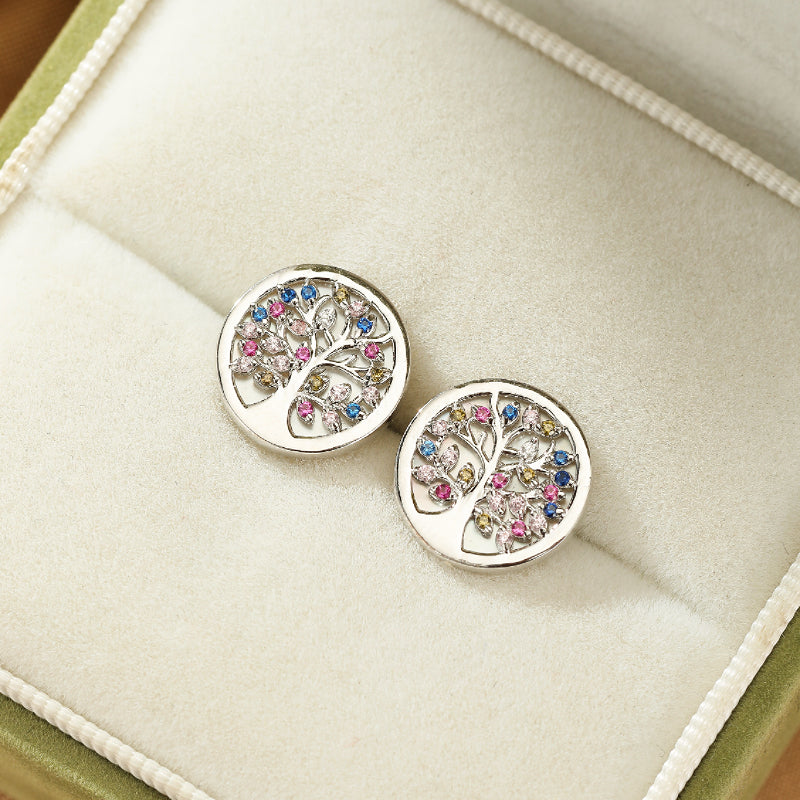 Tree of Life Earrings – Flourishing Life, Silver