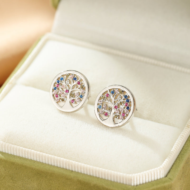 Tree of Life Earrings – Flourishing Life, Silver
