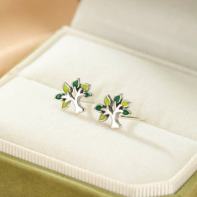 Boucles d'Oreilles Arbre de Vie – Énergie de Vie, Argent