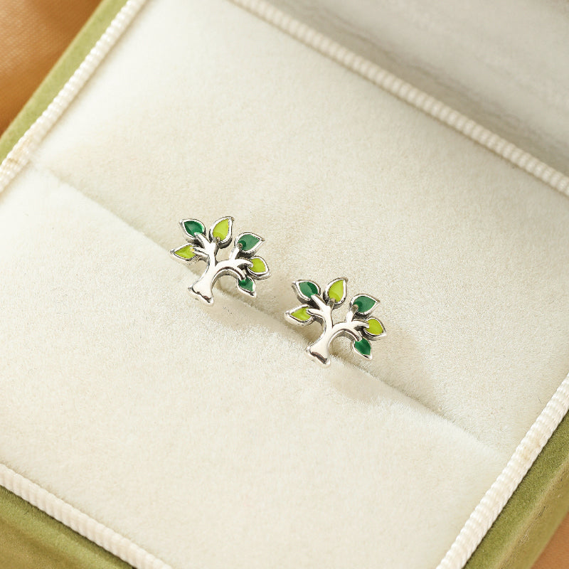 Boucles d'Oreilles Arbre de Vie – Énergie de Vie, Argent