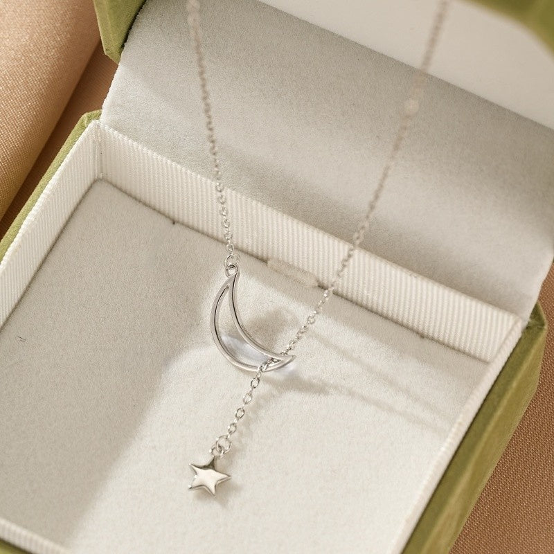 Collier Lune – Ciel Paisible Argent