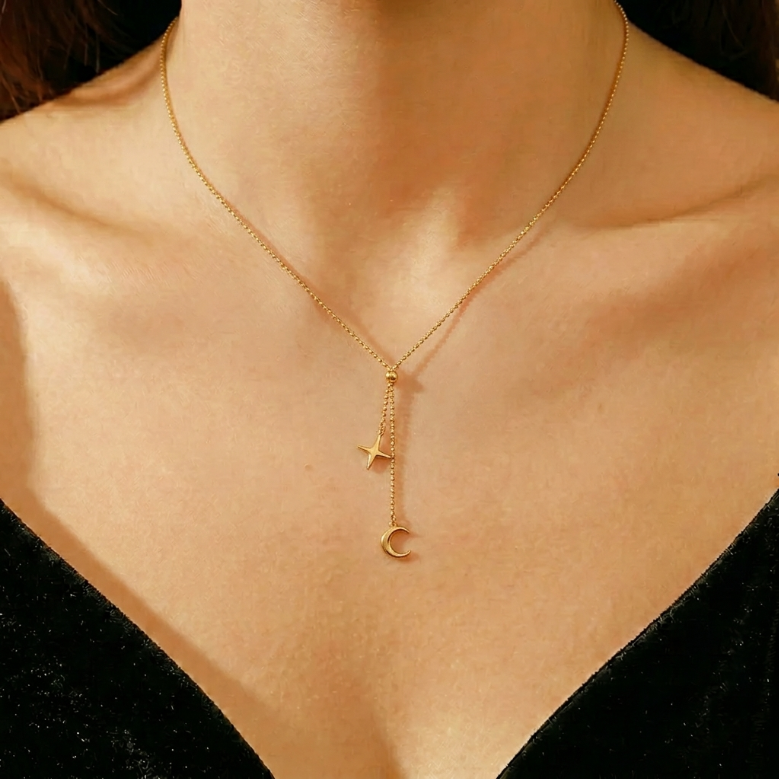 Collier Lune – Lumière de Minuit