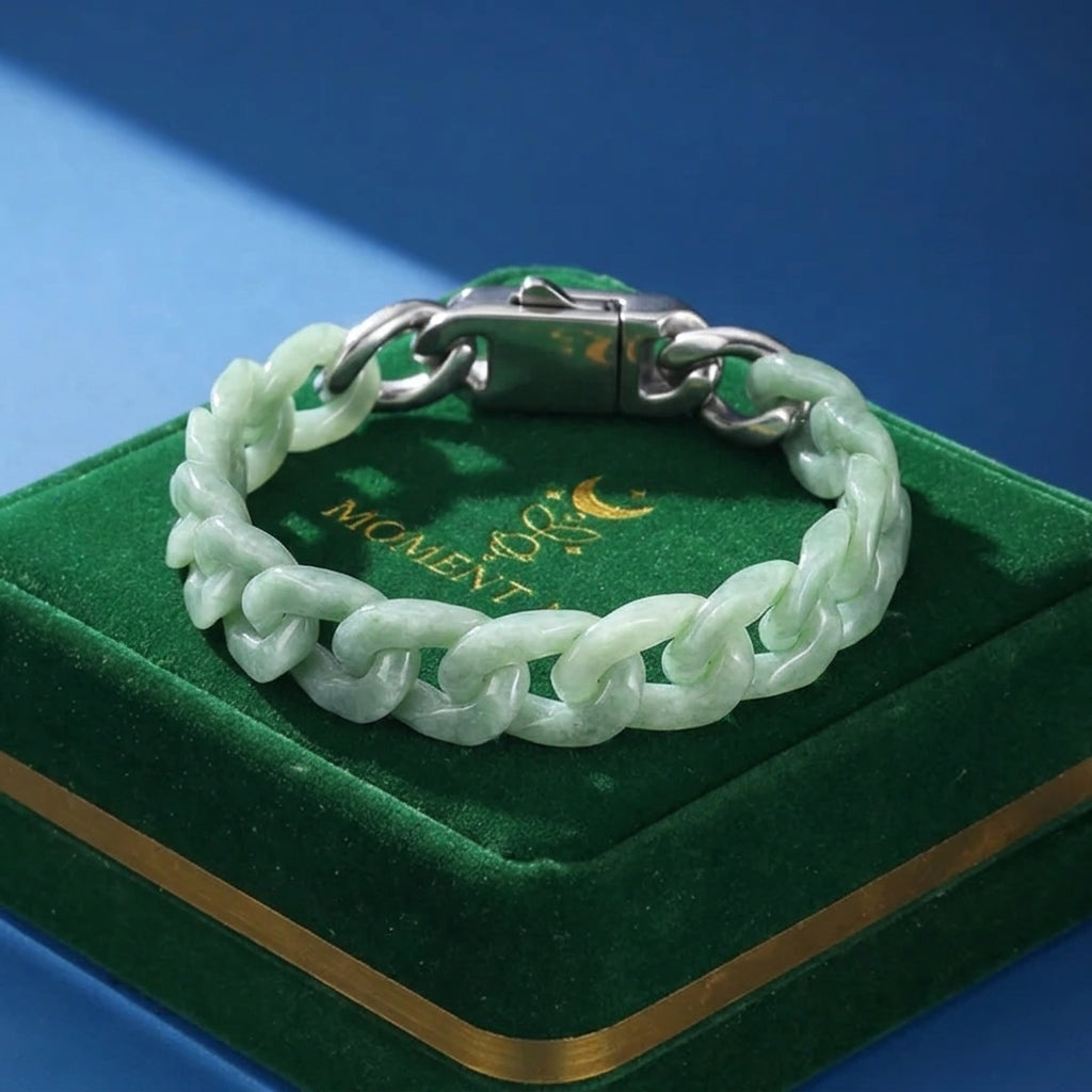 Bracelet Homme Jadéite – Lignée Sacrée