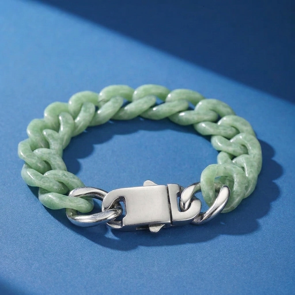 Bracelet Homme Jadéite – Lignée Sacrée