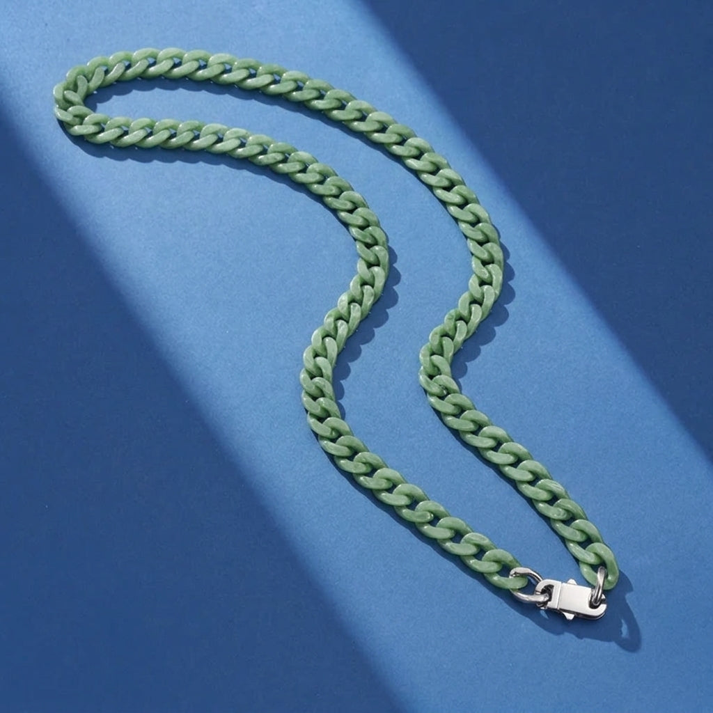Collier Homme Jadéite – Gardien du Temple