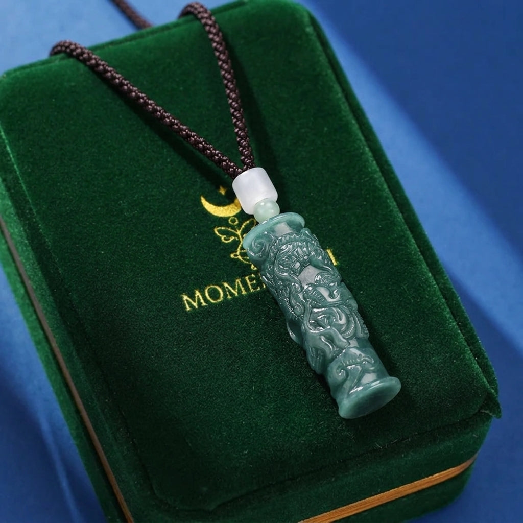Collier Homme Jadéite – Héritage du Dragon