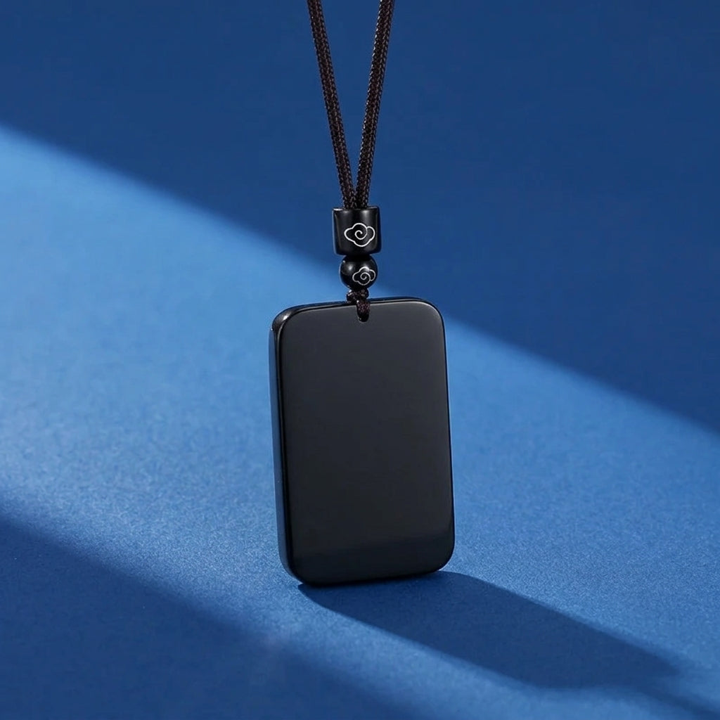 Collier Homme Jade Néphrite Noir – Esprit de Montagne