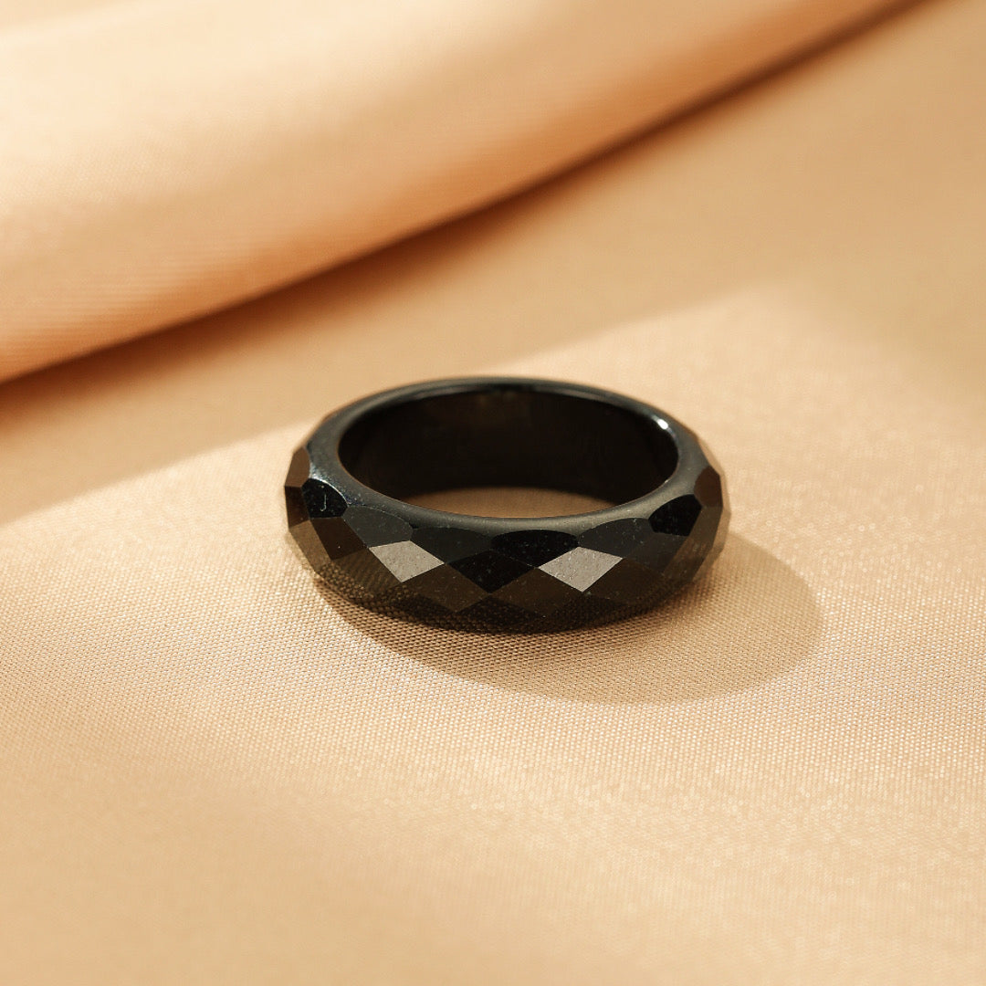 Bague Jade – Éclat Facetté