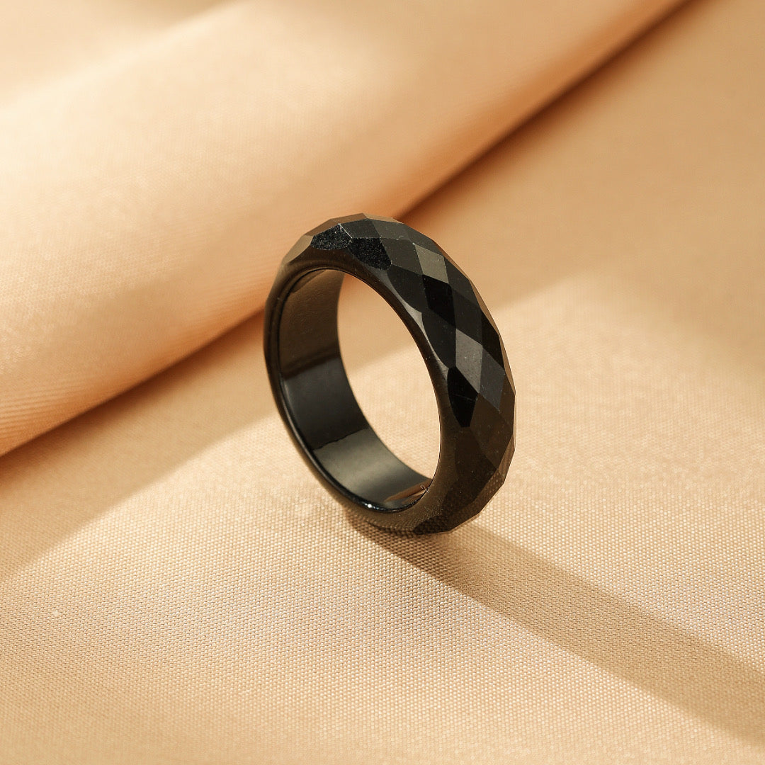 Bague Jade – Éclat Facetté