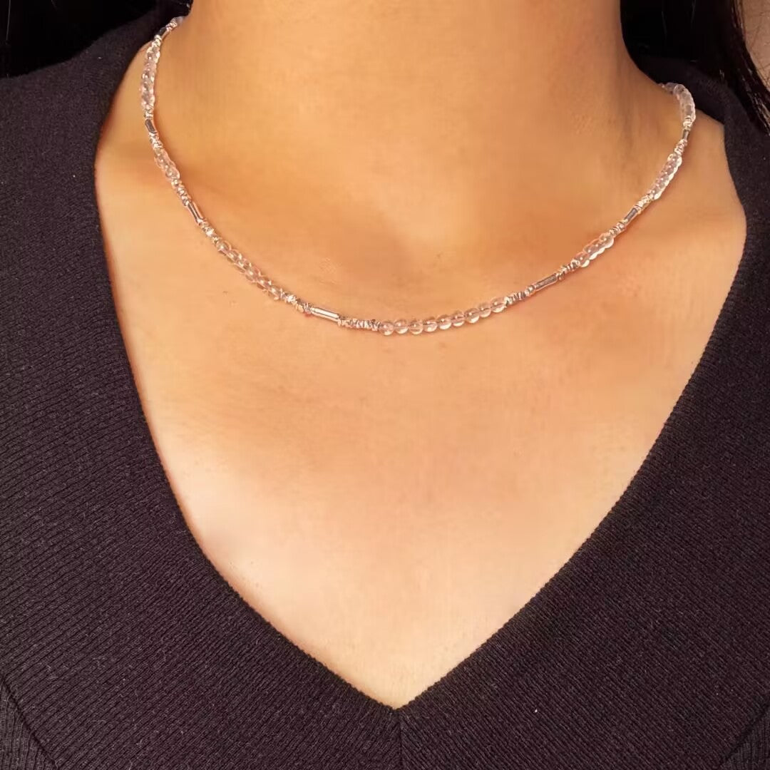 Collier Cristal de Roche – Pure Harmonie, Argent