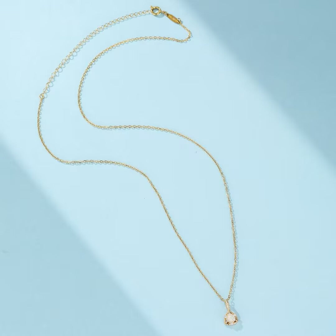 Collier Pierre de Lune – Féérie Royale, Argent Plaqué Or