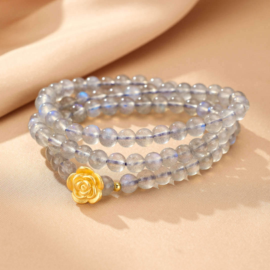 Labradorite Bracelet – Rose Gold