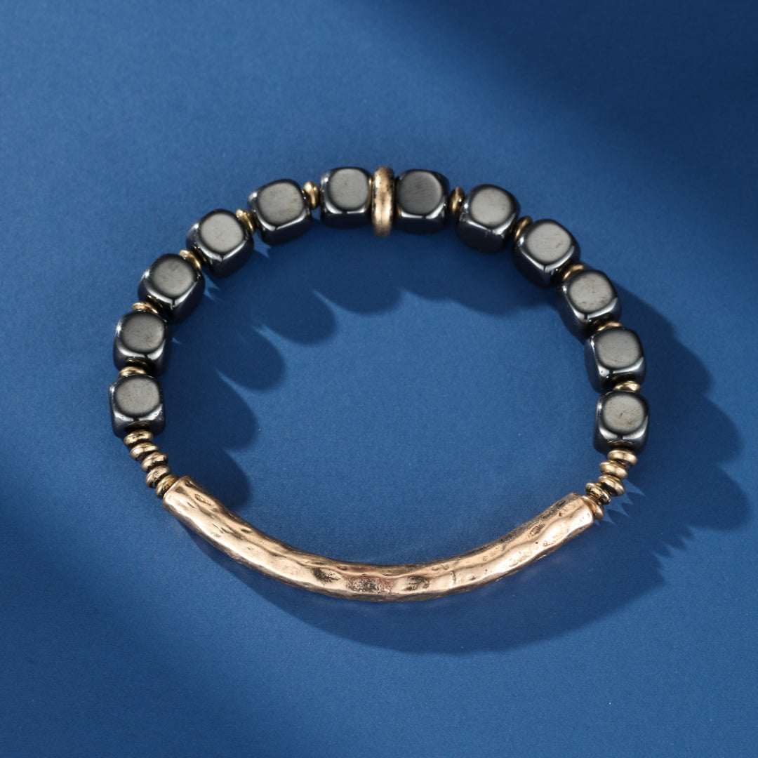 Bracelet Homme Hématite – Force Antique