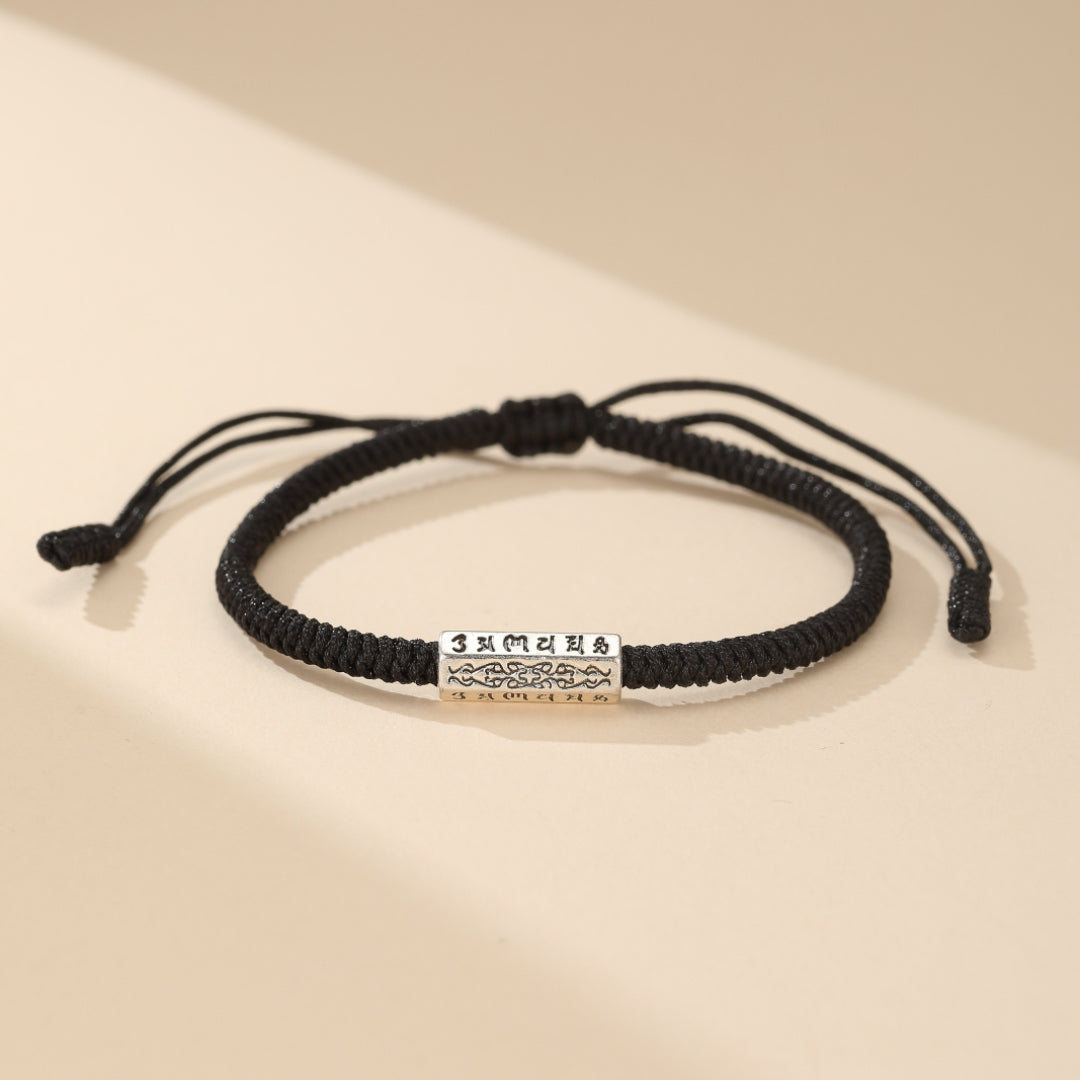 Bracelet Couple / Ami « Mantras » en Fil Rouge