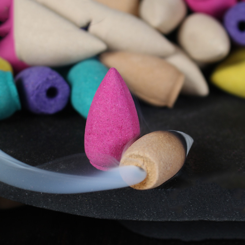 Lot de 20 Cônes d'Encens à Refoulement Moment Ici