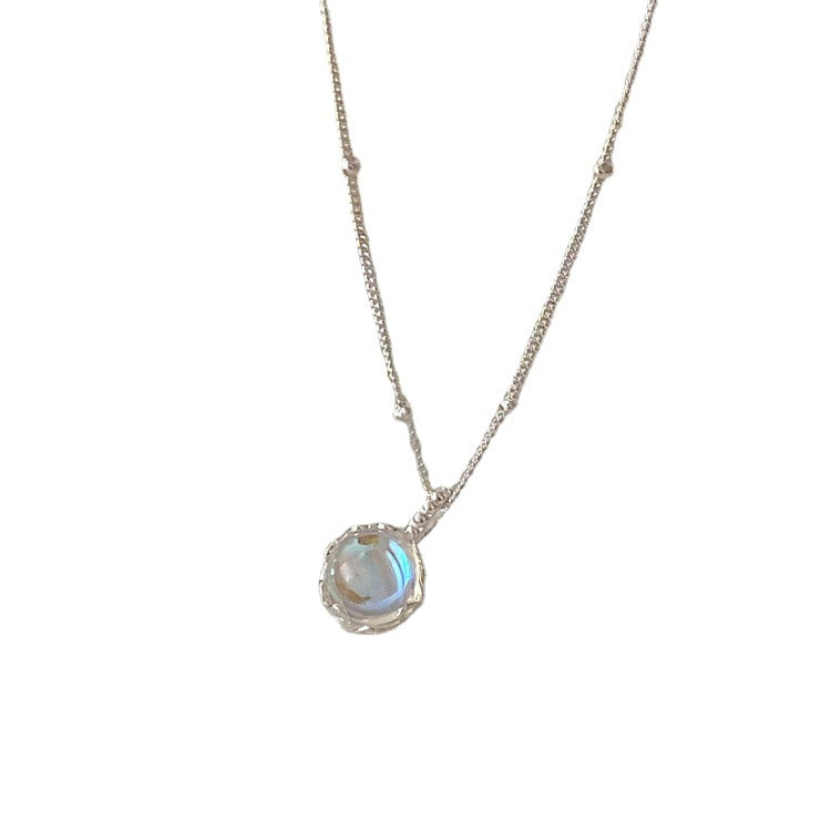 Moonstone Necklace – Night Sparkle, S925 Silver