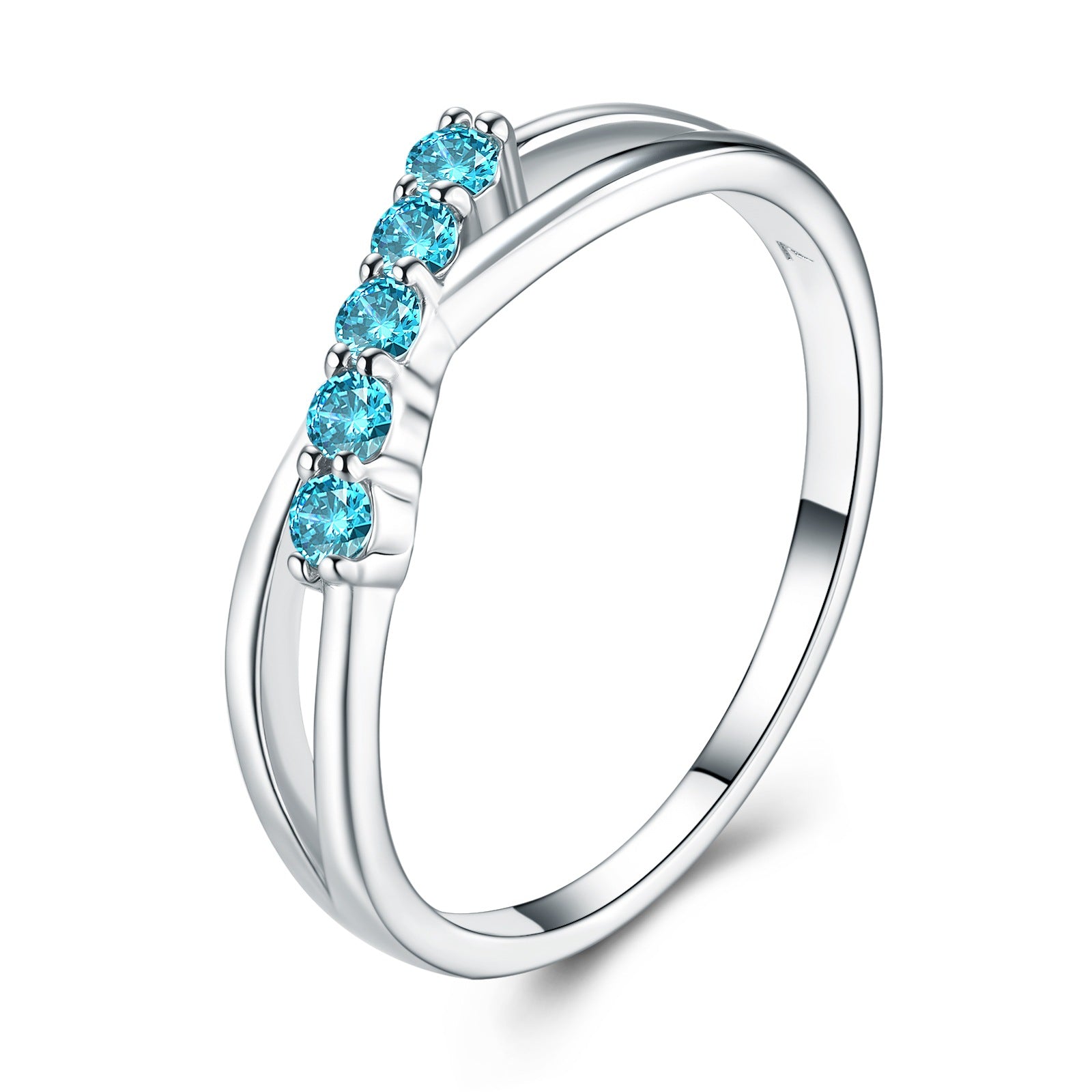 Bague Topaze – Onde Scintillante, Argent