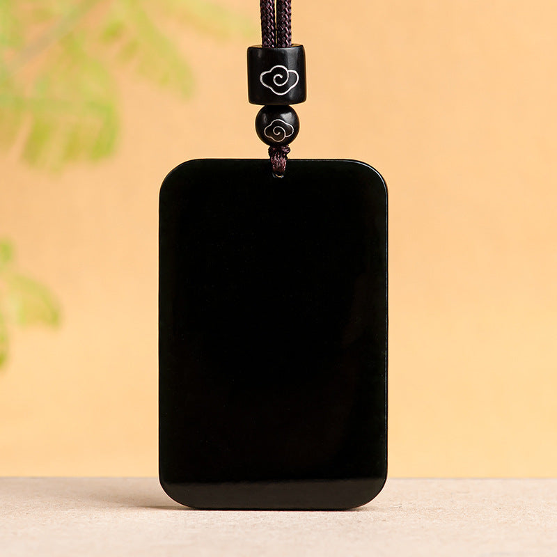 Collier Homme Jade Néphrite Noir – Esprit de Montagne