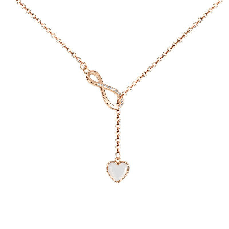 Collier Nacre – Cœur Infini