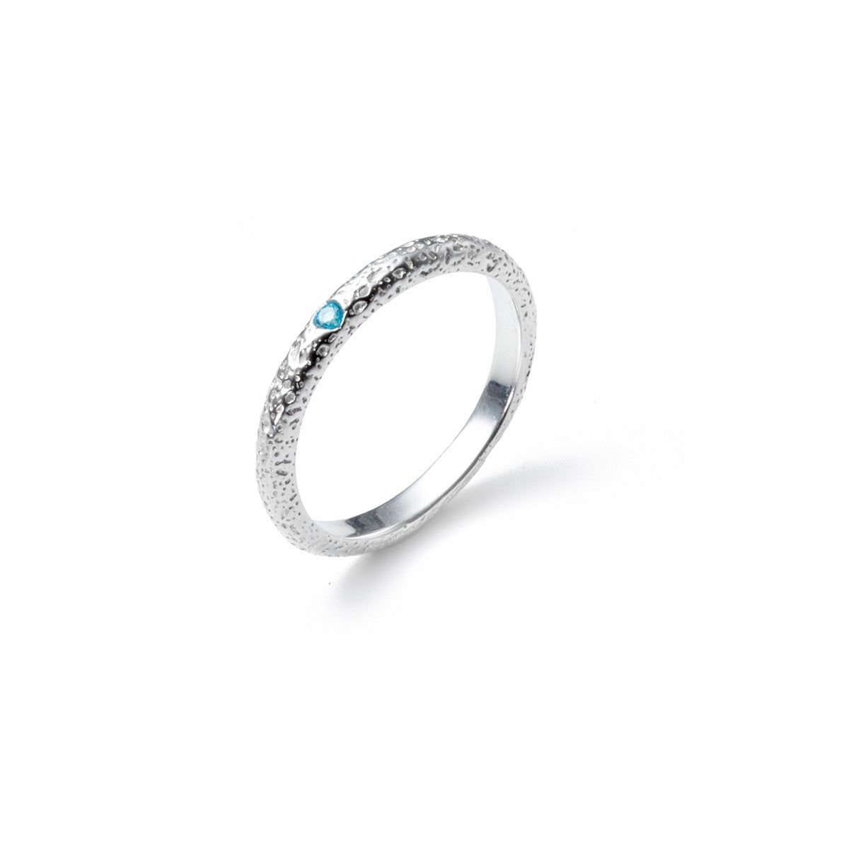 Aquamarine Ring – Deepness Softness, 925 Sterling Silver