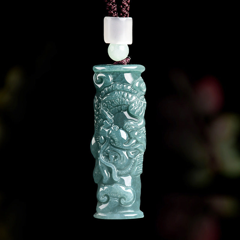 Collier Homme Jadéite – Héritage du Dragon