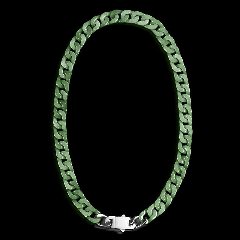 Collier Homme Jadeïte – Gardien du Temple