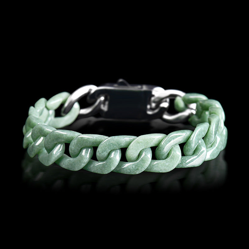 Bracelet Homme Jadeïte – Lignée Sacrée