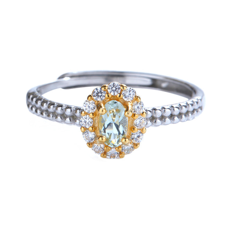 Bague Aigue-marine – Sérénité Céleste, Argent 925