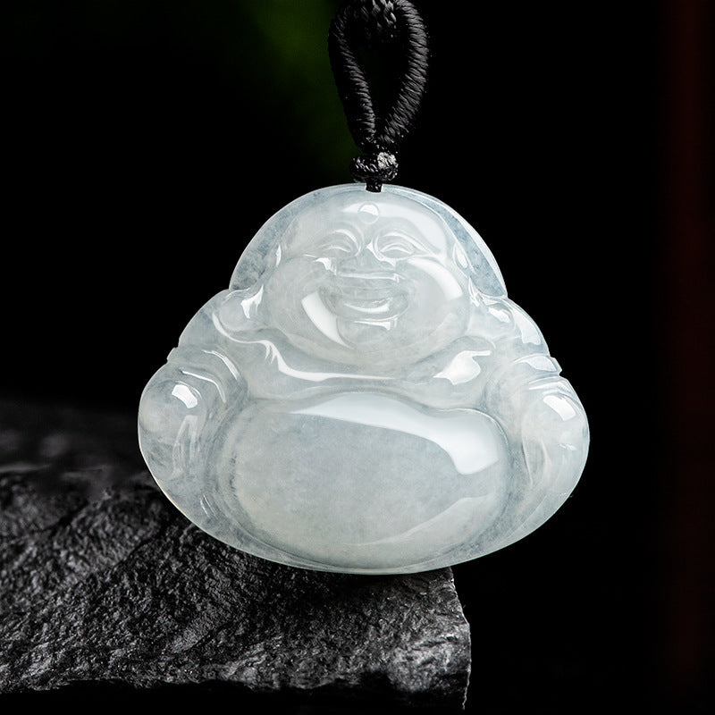 Collier Jade Néphrite – Sourire Bienveillant