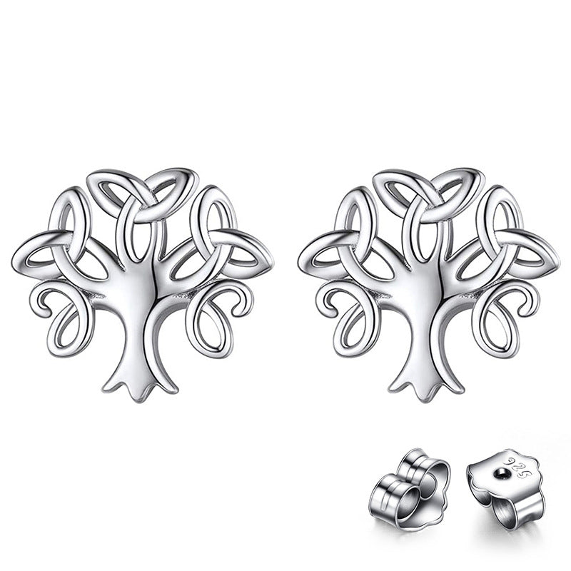 Boucles d'oreilles – Racines Éternelles, Argent 925