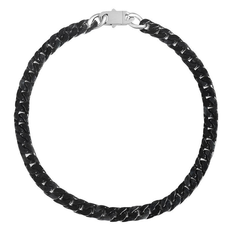 Collier Homme Jadéite Noire – Héritage des Rois