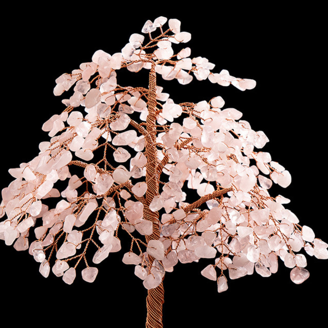Love - Rose Quartz and Agate Tree of Life