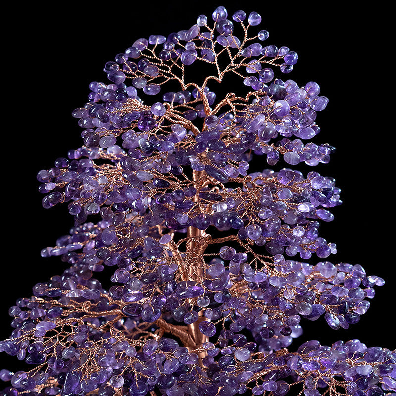 Calm - Amethyst and Clear Quartz Tree of Life