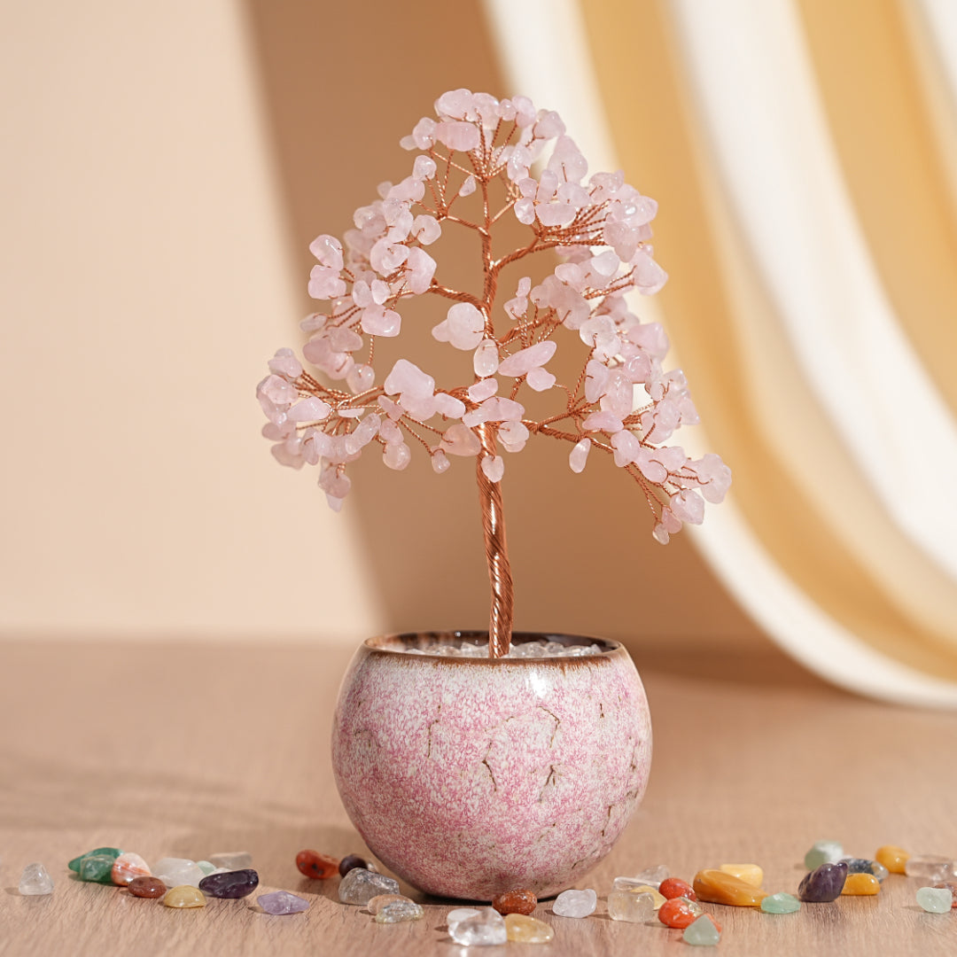 Arbre de Vie en Pierres Naturelles - Équilibre Sacré