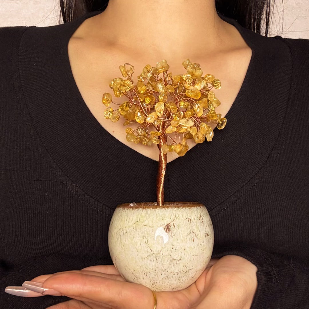 Arbre de Vie en Pierres Naturelles - Équilibre Sacré