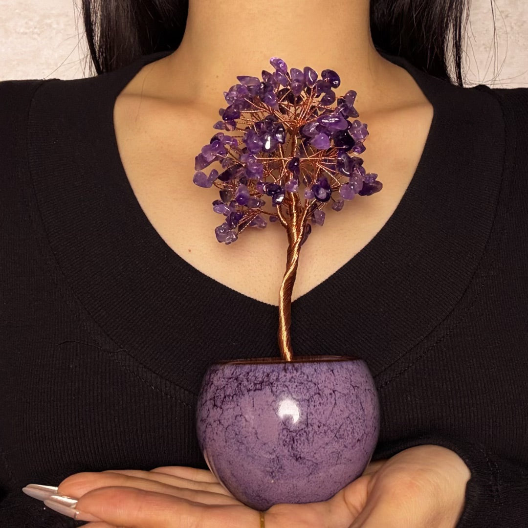 Arbre de Vie en Pierres Naturelles - Équilibre Sacré