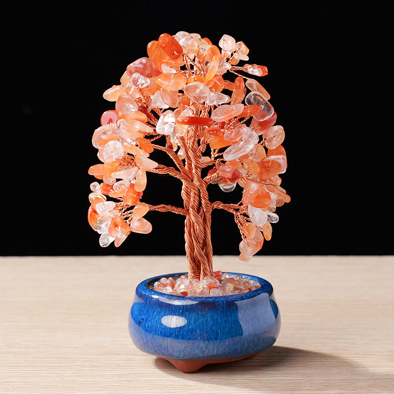 Arbre de Vie en agate rouge