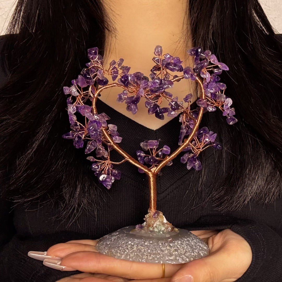 Arbre de Vie en Pierres Naturelles – Harmonie Amoureuse