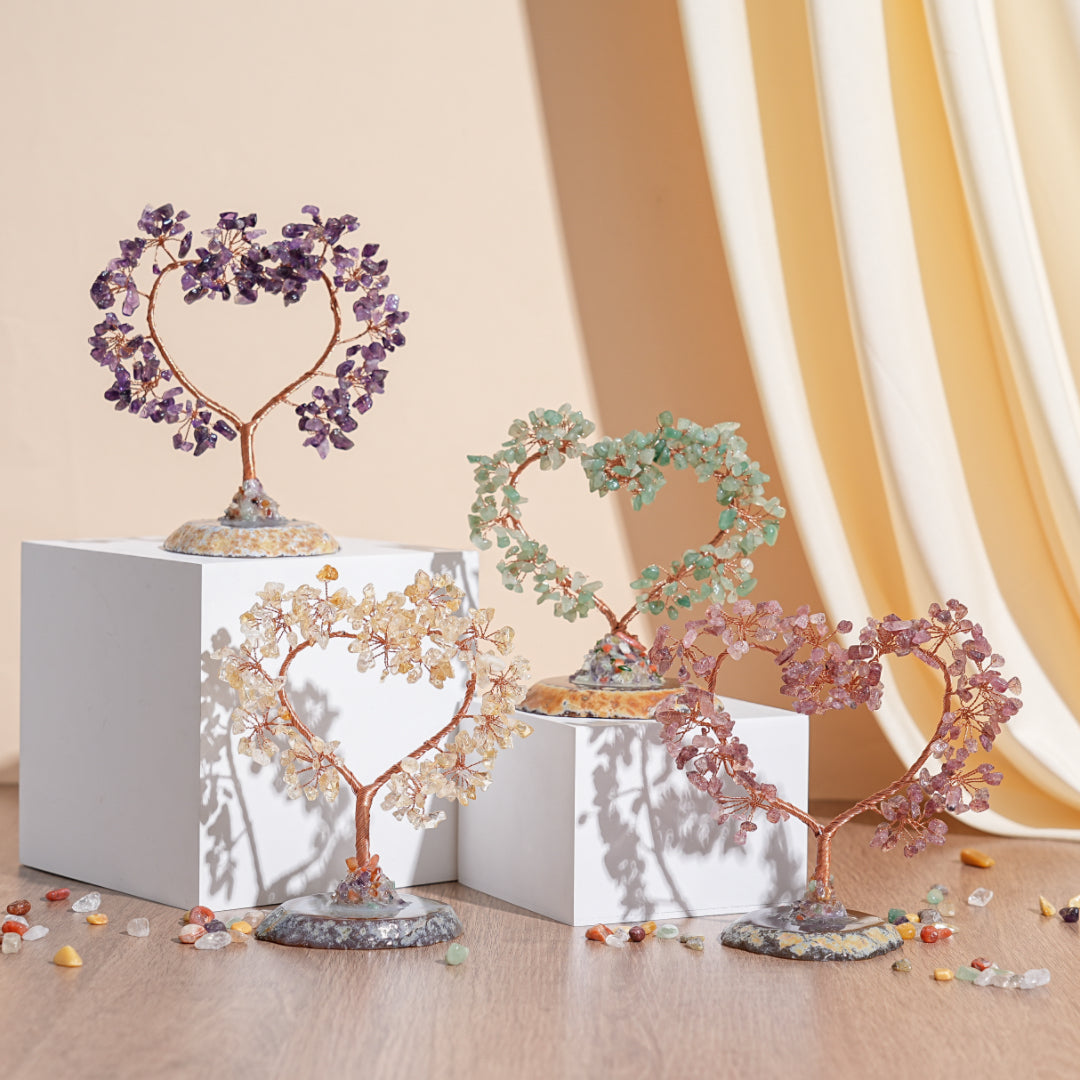 Arbre de Vie en Pierres Naturelles – Harmonie Amoureuse